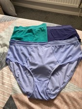 George Briefs Three Pair Mid Size 18 Navy Jade Lilac New Without Tag