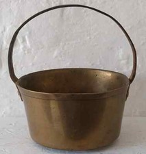Heavy Antique Brass Jam Pan Or