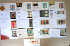 G.B. 17 booklet panes with special hand stamps 1984 - 2006 Ref 54 EXC