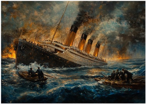 Sinking the titanic - sinking, jigsaw