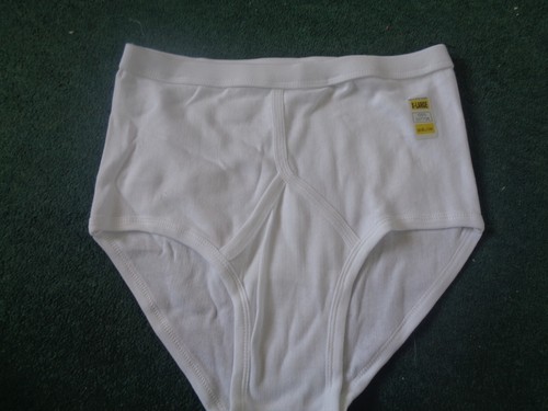 Men white y fronts - y,