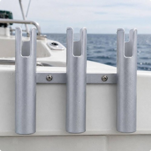 Tube boat fishing rod - 3-tube, holder