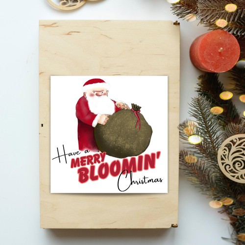 Father christmas card merry - father,