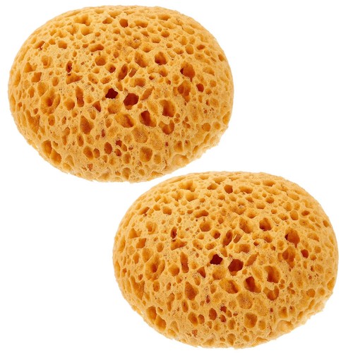 2pcs bath sponge - 2pcs, natural