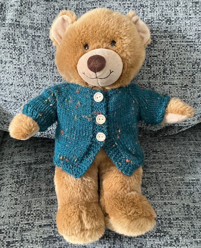 Hand knitted teddy bear - knitted,