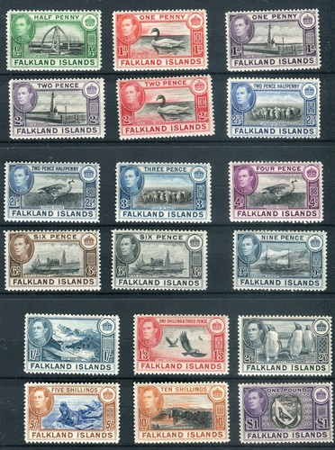 Falkland islands kgvi 1938 - islands, 1938-50