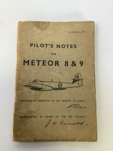 Raf pilot notes - pilot’s,