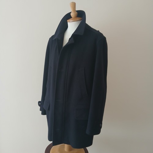 Pea coat navy wool jacket - pea,