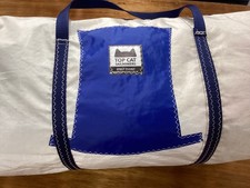 TOPPER dinghy  holdall with logos made of up cycled sailcloth