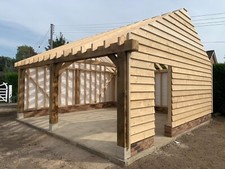 2 Bay Oak Framed Garage Kit -