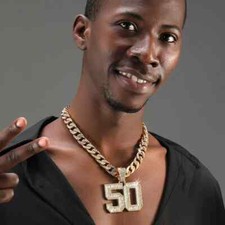 Cuban 50 cent Pendant Iced Hip