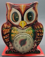 Vintage Owl Clock Mechanical