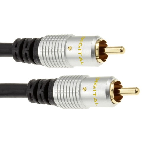 10m black single rca phono - black,