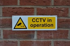 CCTV IN OPERATION plastic or