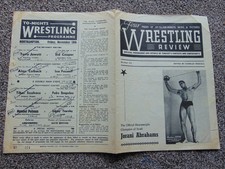 British wrestling programme (Bob Taylor, Johnny Czeslaw, Northampton 1960s)