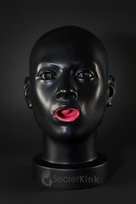 Moulded Latex Hood Female Fit with Gag & Nose Tubes | Fetish Rubber Bondage Mask