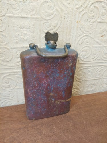 Antique handmade copper - copper, flask