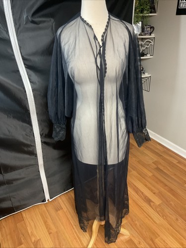 Vtg peignoir nightgown robe - nightgown,