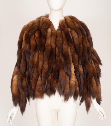 Vintage fur tail suede jacket - vintage,