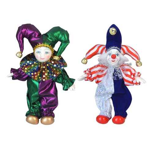 Ceramic clown figurines - clown,