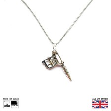 Tattoo Gun Pendant Necklace