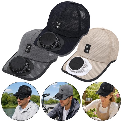Solar fan sunhat breathable - sunhat,