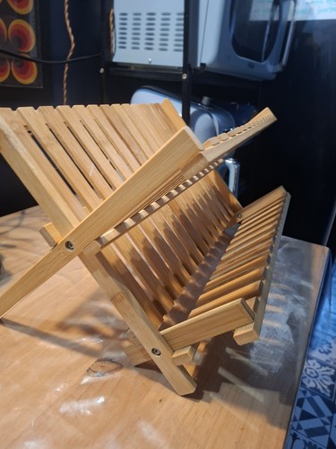 Bamboo dish drainer - bamboo,