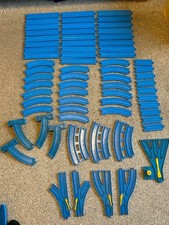 68 Pieces of Light Blue Plarail Tomy Thomas Trackmaster Track Job lot