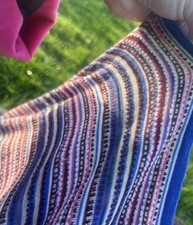 New!Jigsaw Mini Multi Stripe Knit Dress With Cream Slip Dress  UK Size M RRP£120