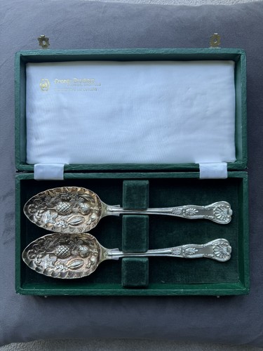 Pair boxed silver - pair, of