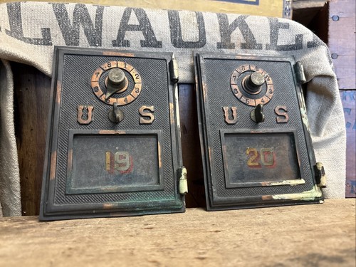 Brass vintage post office - 2,