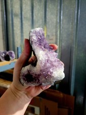 Natural Amethyst Druze Geode Quartz Crystal Cluster 620g BK83 12x10cm XL