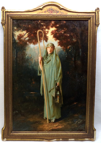 Antique oil painting gilt - antique,