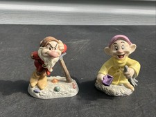Lot Of 2 Royal Doulton Disney Showcase Snow White Figures: Dopey & Grumpy