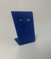 Set of 3 Handmade Two Pair Earring Display Stand for Jewellery Displays (Blue)