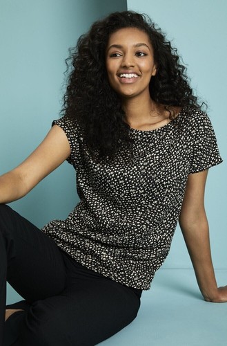 Ladies black blouse shirt - black,