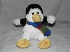 Tesco penguin soft toy Chilly and Friends scarf comforter