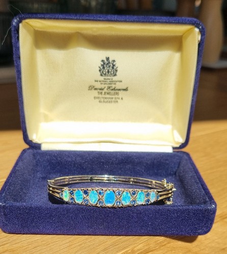 9ct solid gold vintage opal - solid,