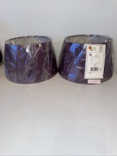 Purple Lamp Shades x 2. From