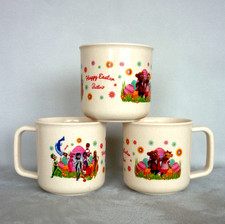 3 Butlins Mugs Plastic. NEW