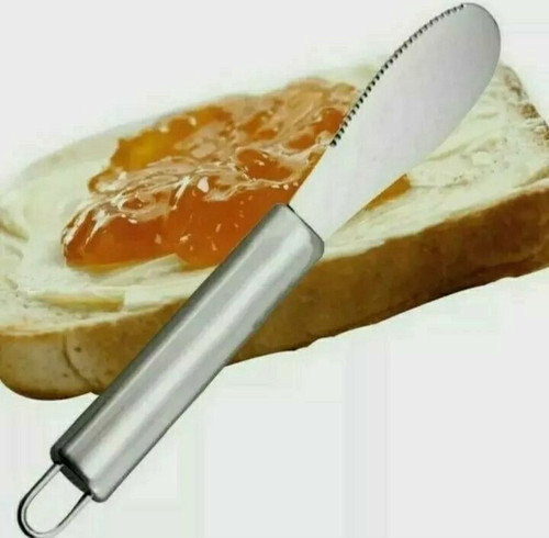 Wide butter knife cheese honey - butter,