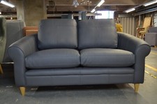 Blue Leather Sofa Classic