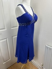 Debenhams Début Royal Blue Embellished Evening Dress – UK 8