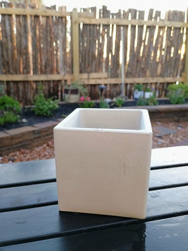 Handmade concrete planter - , pot
