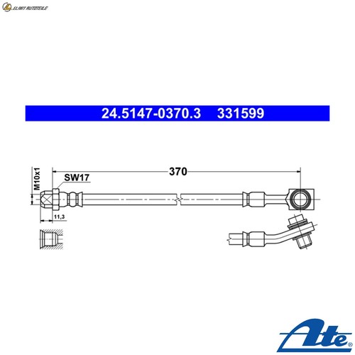Brake hose 5147 0370 for - brake,