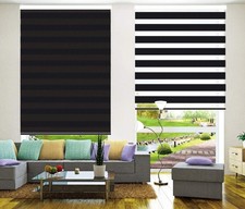 Black Zebra Roller Blinds