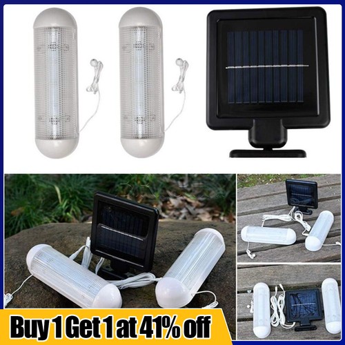 2pcs solar powered led shed - 2pcs,
