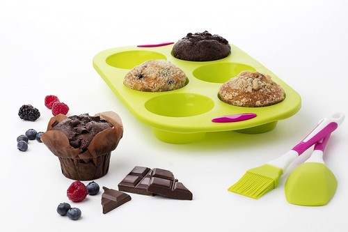 Muffin tray with spatula - with,