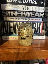 Caithness Glass Signed 'Sarah Peterson Moggies' Green & White Cat Paperweight