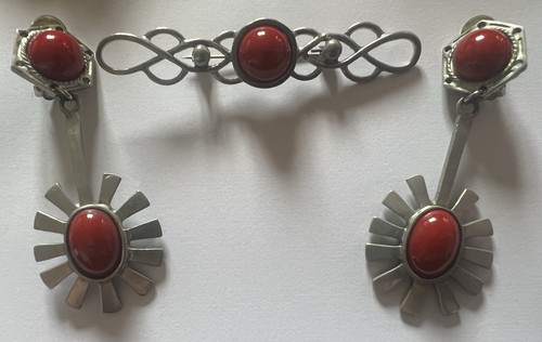 Vintage pewter and glass - pewter,